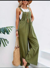 Load image into Gallery viewer, Sleeveless Long Length Jumpsuit, Casual Baggy Jumpsuit With Pockets, Women&#39;s Clothing