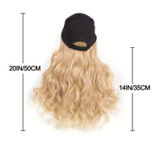 Load image into Gallery viewer, Baseball Cap Wig 20 Inch Realistic Hair