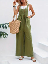 Load image into Gallery viewer, Sleeveless Long Length Jumpsuit, Casual Baggy Jumpsuit With Pockets, Women&#39;s Clothing