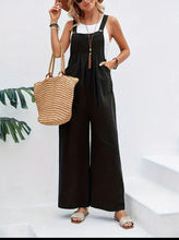 Load image into Gallery viewer, Sleeveless Long Length Jumpsuit, Casual Baggy Jumpsuit With Pockets, Women&#39;s Clothing