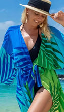 Load image into Gallery viewer, Dress/Tunic Tropical Color Bathing Suit Cover Up