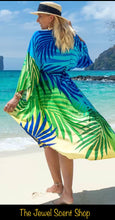 Load image into Gallery viewer, Dress/Tunic Tropical Color Bathing Suit Cover Up