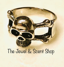 Load image into Gallery viewer, Stainless Steel Stamped 316L Skull Ring